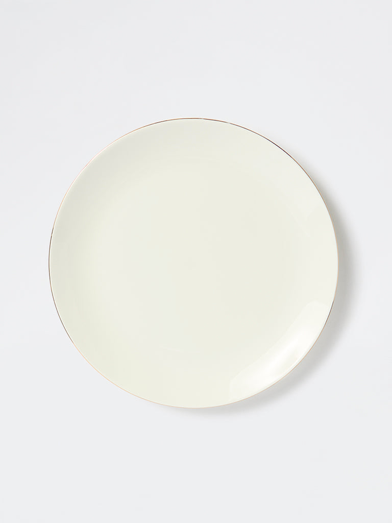 Westside Home White Dinner Plate