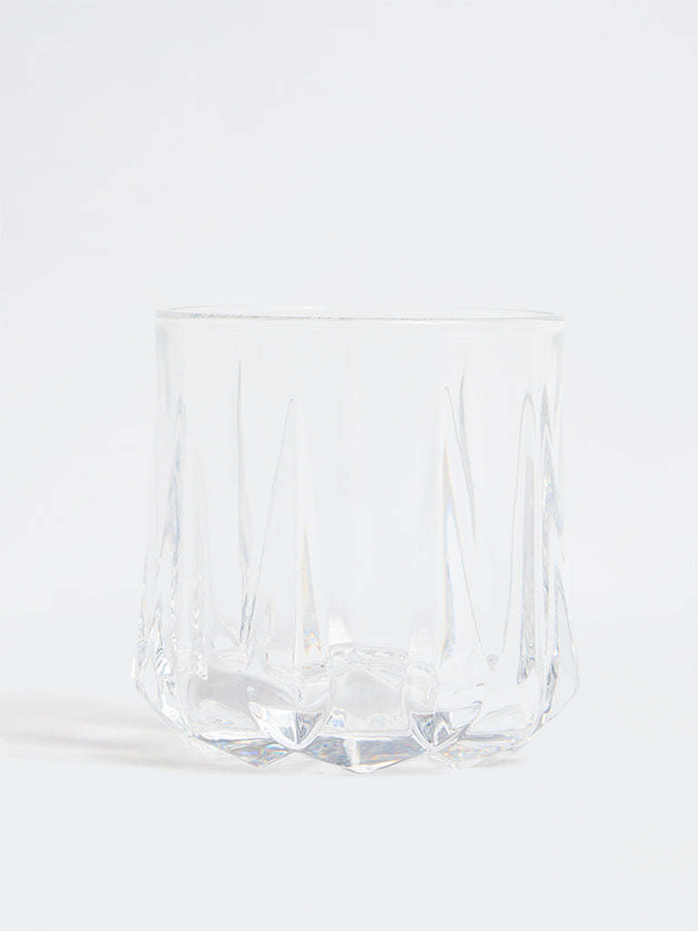 Westside Home Clear Textured Whiskey Glass