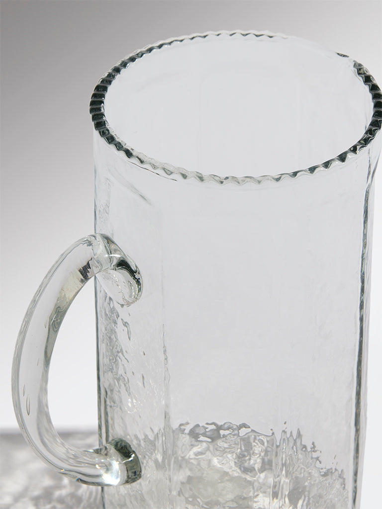 Westside Home Clear Textured Glass Jug