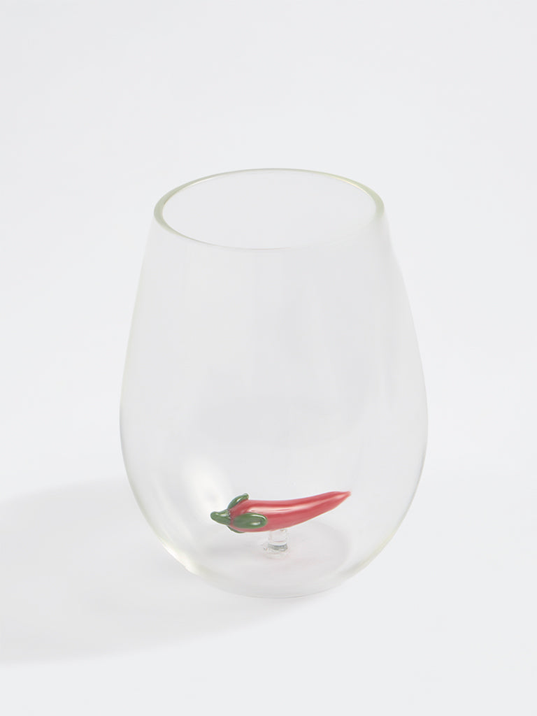 Westside Home Clear Chilli-Detailed Water Glass