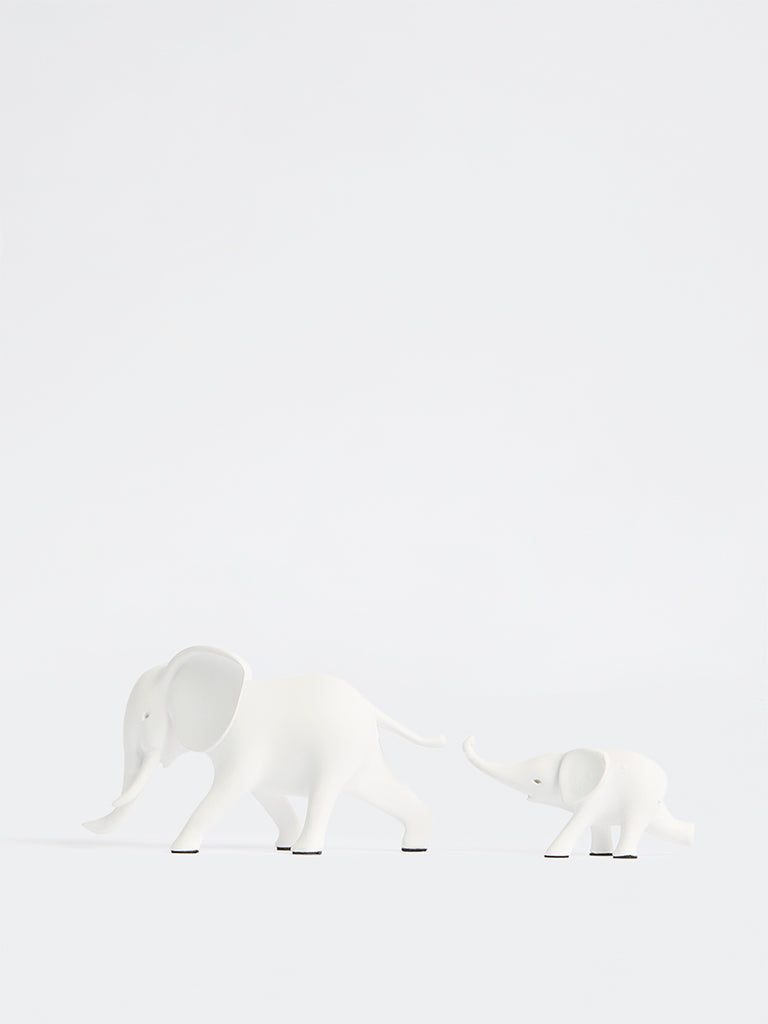 Westside Home White Elephant Decorative Object