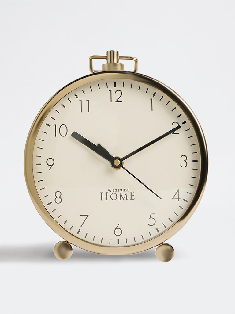 Westside Home Gold Round Table Clock