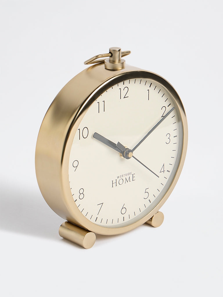 Westside Home Gold Round Table Clock