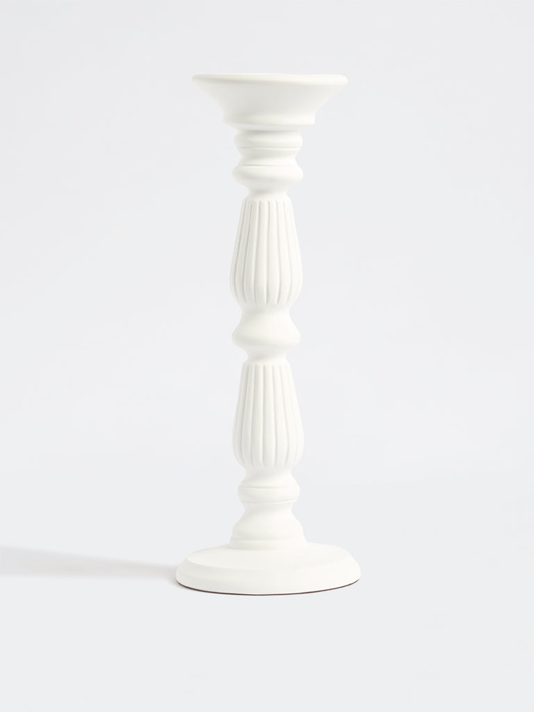 Westside Home White Candle Pillar