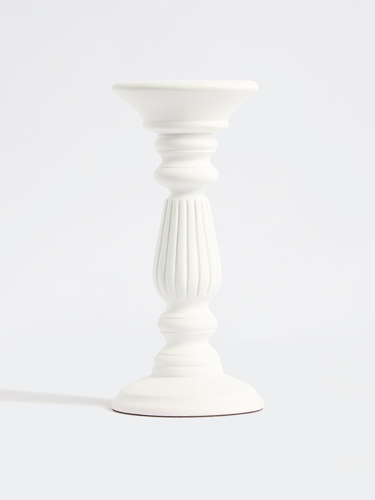 Westside Home White Candle Pillar