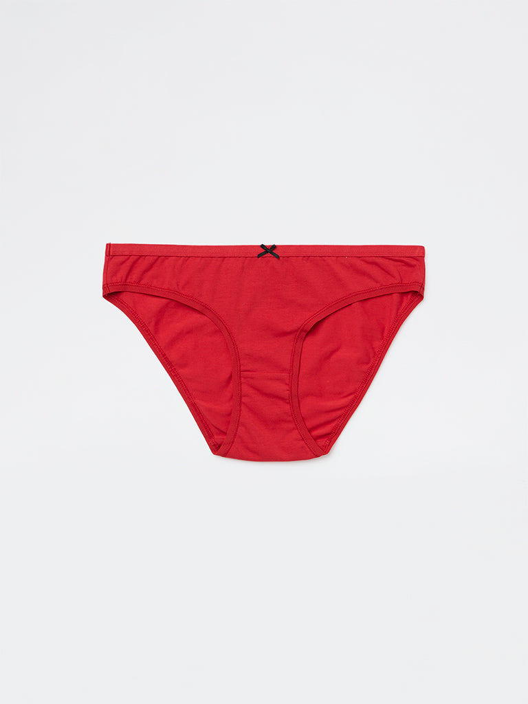 Wunderlove 3-Pack Printed Cotton-Blend Bikini Briefs