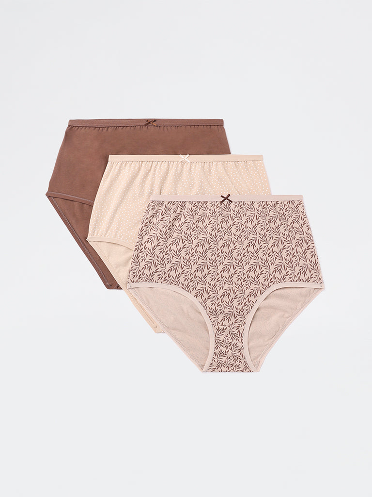 Wunderlove 3-Pack Cotton-Blend Full Briefs