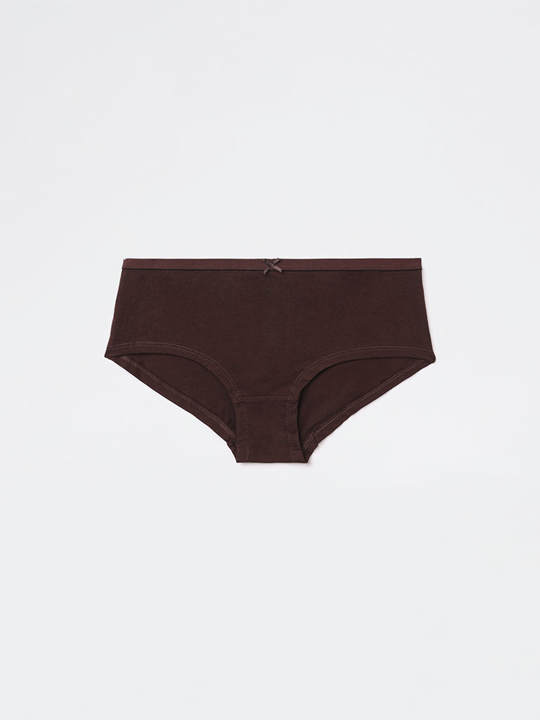 Wunderlove Multicolour Low-Rise Cotton-Blend Briefs - Pack of 3