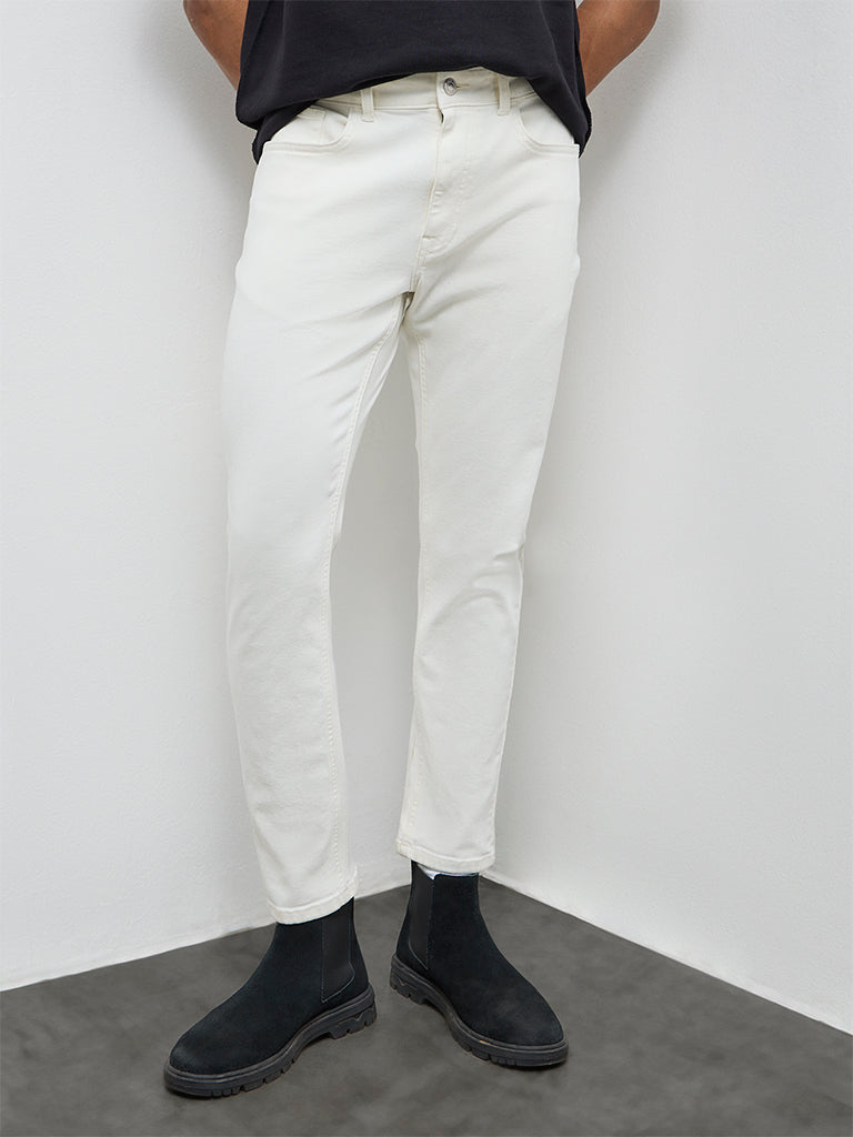 Nuon Off-White Hendrix-Fit Mid-Rise Jeans