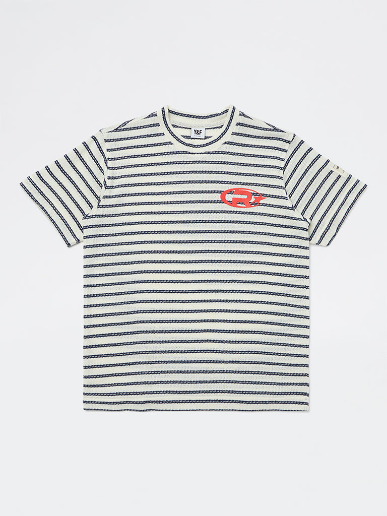 Boys Black Striped T-Shirt