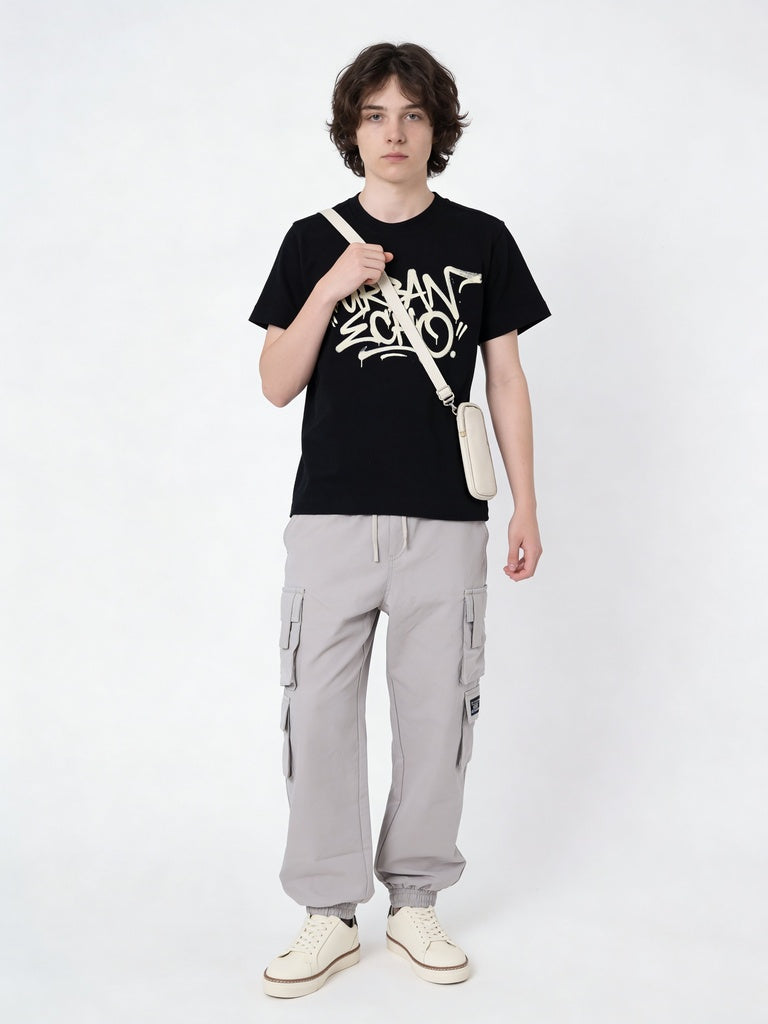 Boys Stone Utility Pocket Cargo Pants
