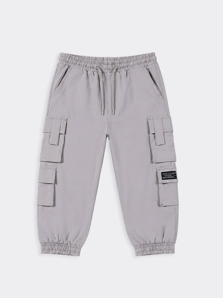 Boys Stone Utility Pocket Cargo Pants