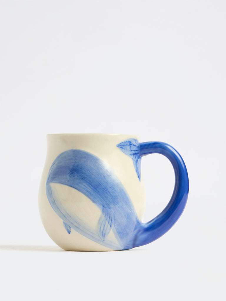 Westside Home Blue Whale Ceramic Mug
