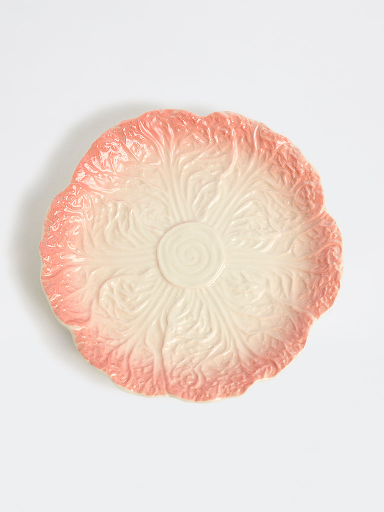 Westside Home Light Pink Cabbage Textured Side Plate