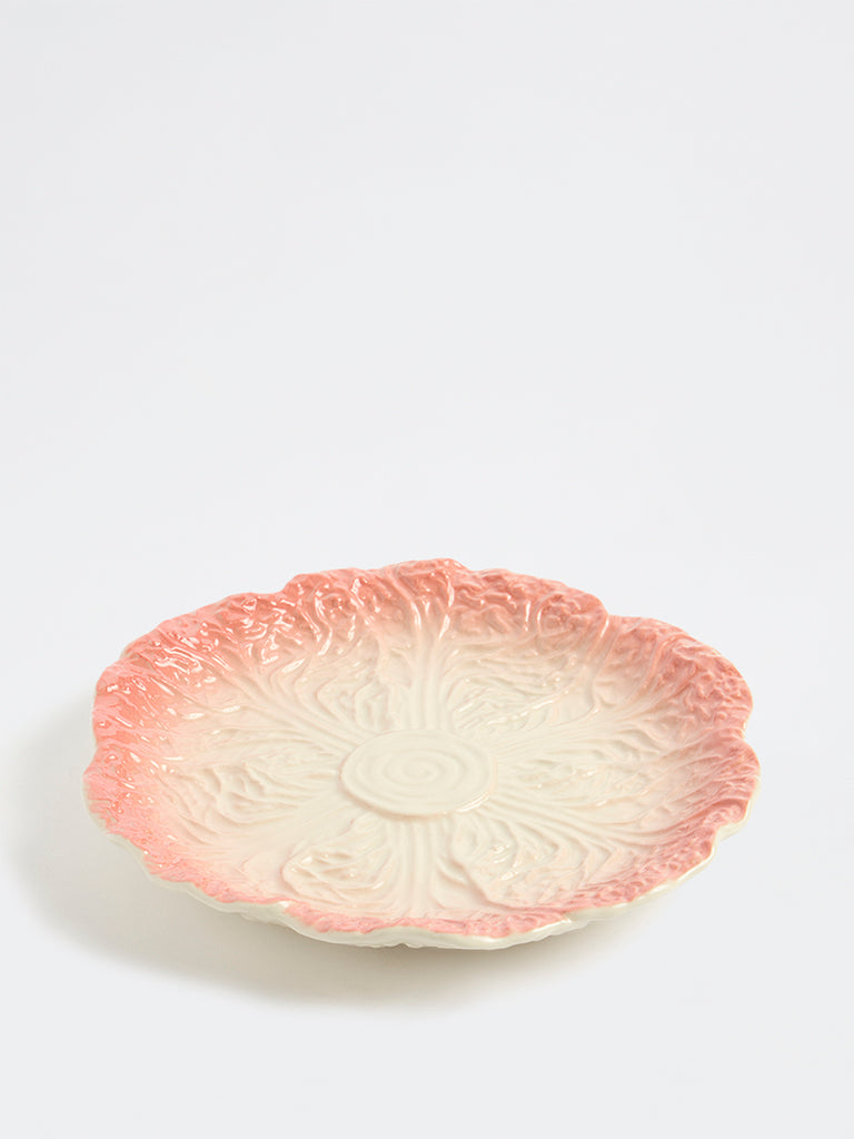 Westside Home Light Pink Cabbage Textured Side Plate