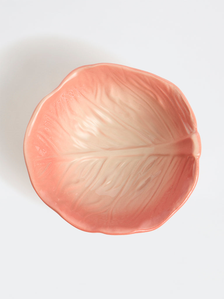 Westside Home Light Pink Cabbage Textured Bowl