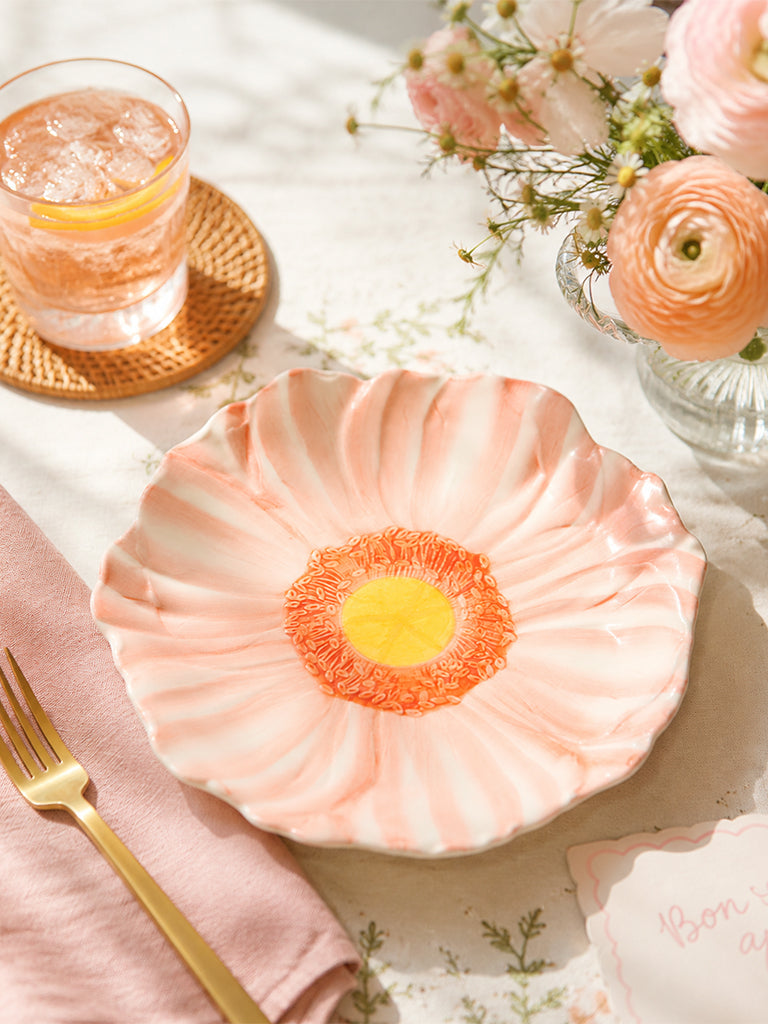 Westside Home Peach Floral Side Plate