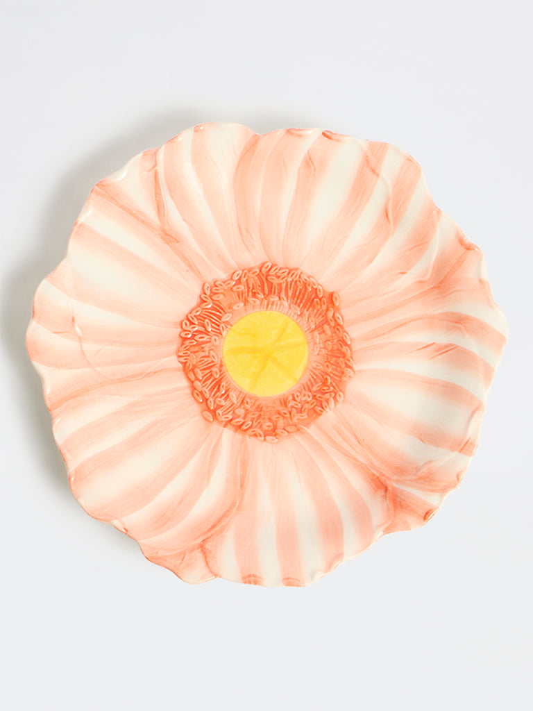 Westside Home Peach Floral Side Plate