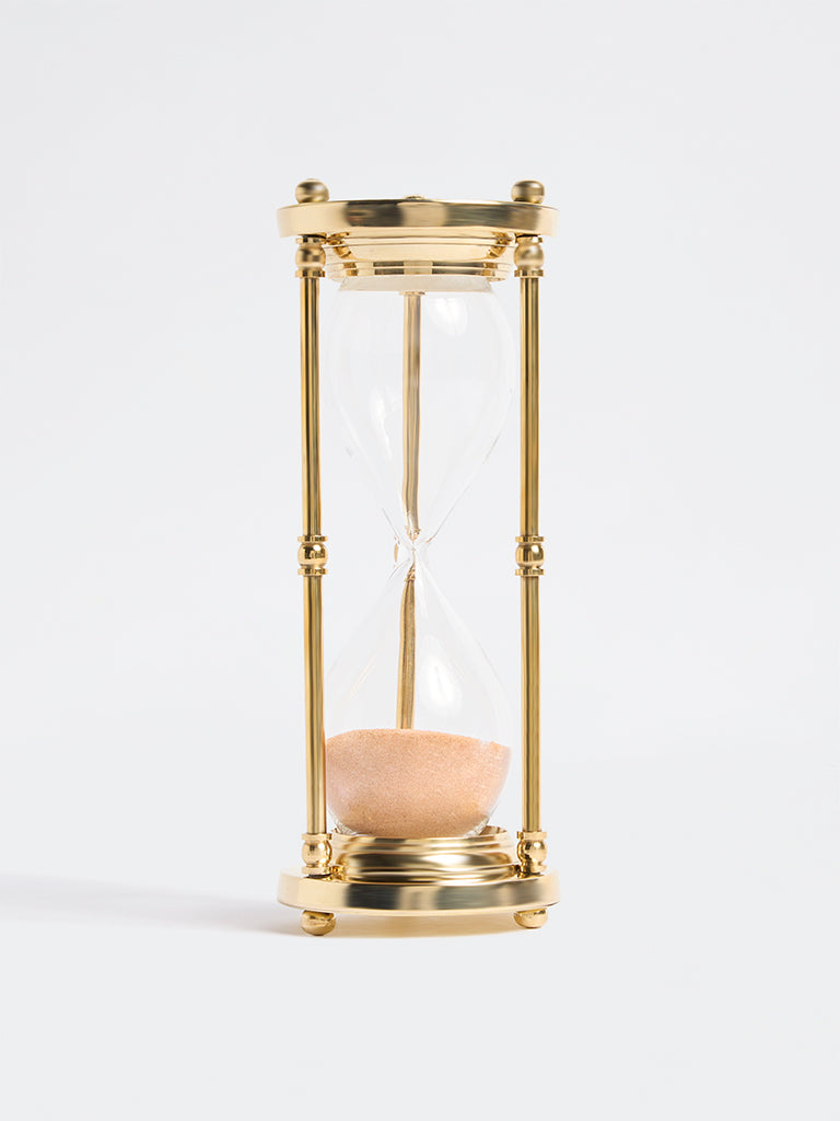 Westside Home Gold Hourglass Decorative Object