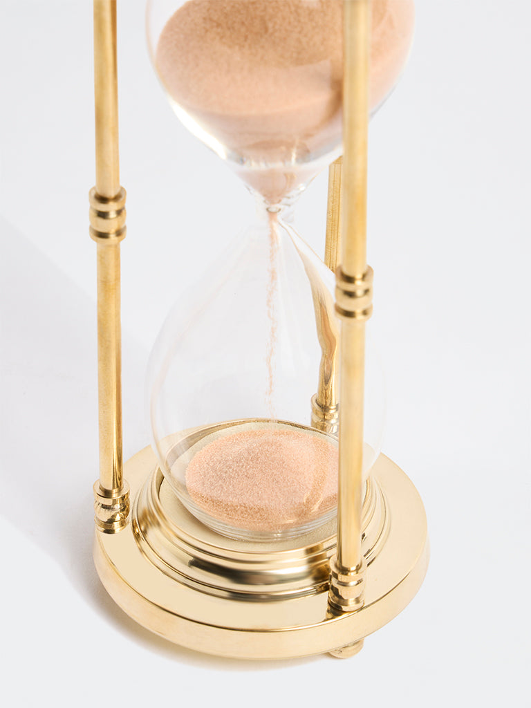 Westside Home Gold Hourglass Decorative Object