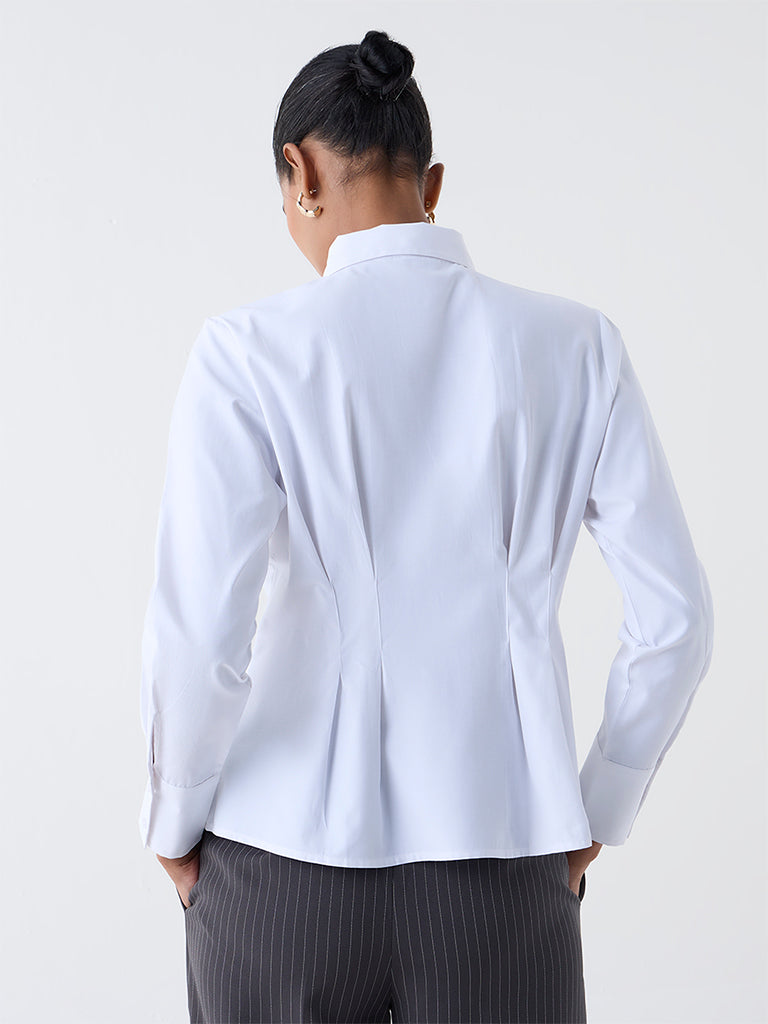 Wardrobe White Fitted Shirt