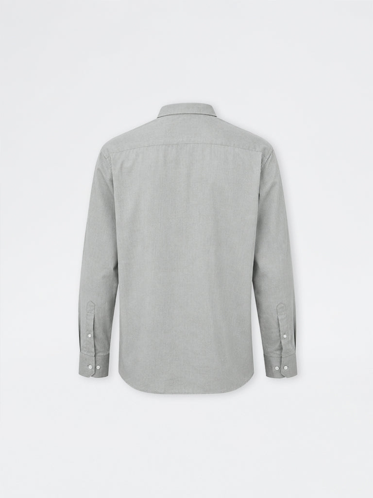 WES Formals Green Relaxed-Fit Cotton Shirt