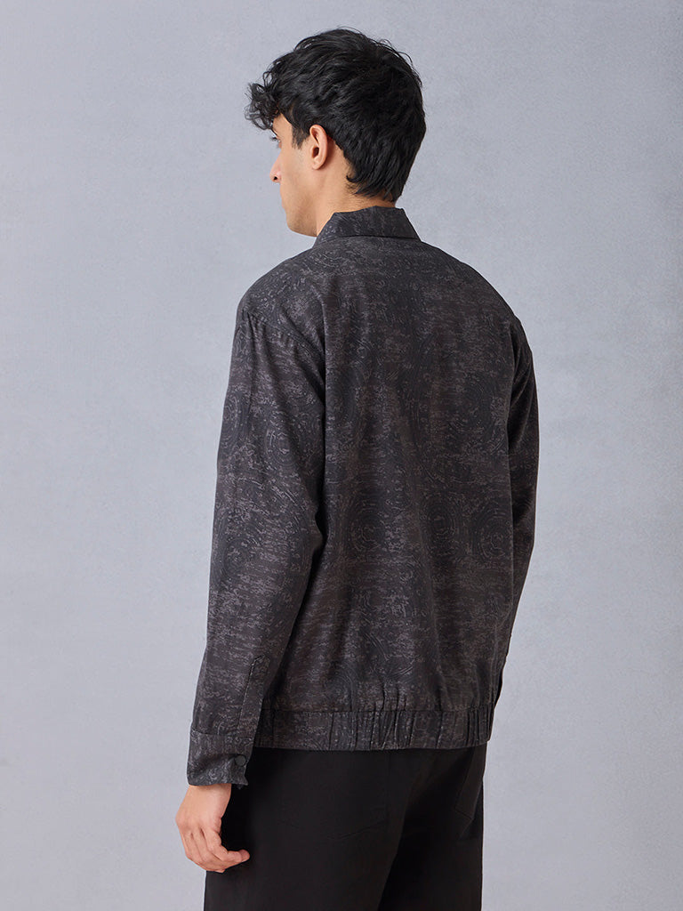 Printed Black Jacket