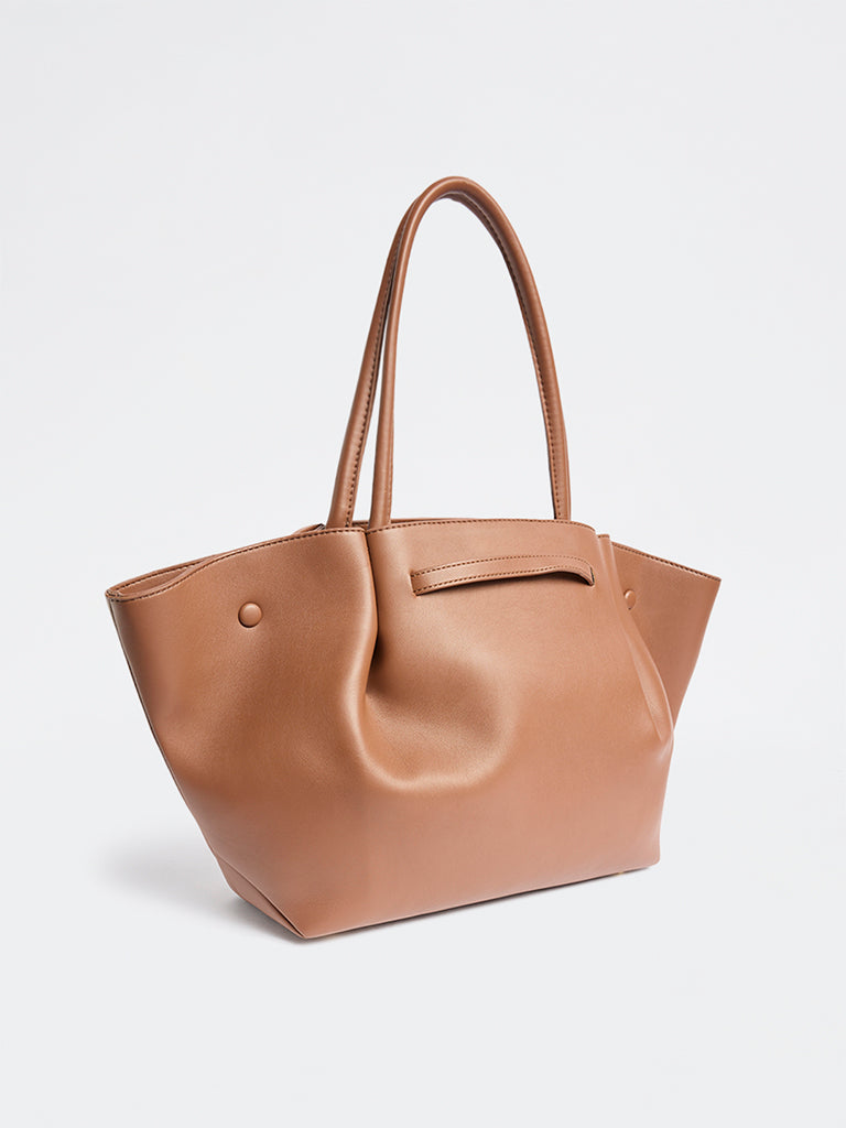 Westside Brown Oversized Tote Bag