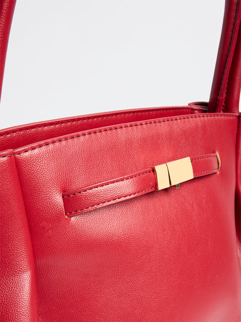 Westside Red Oversized Tote Bag