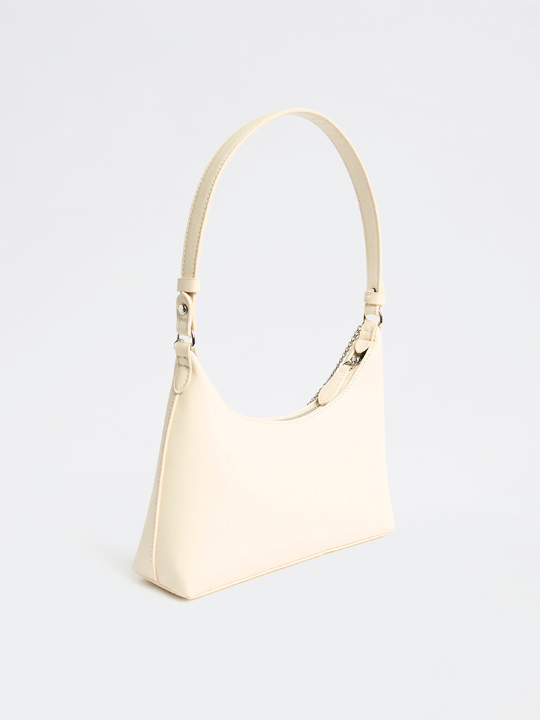 Westside White Charms-Detail Shoulder Bag