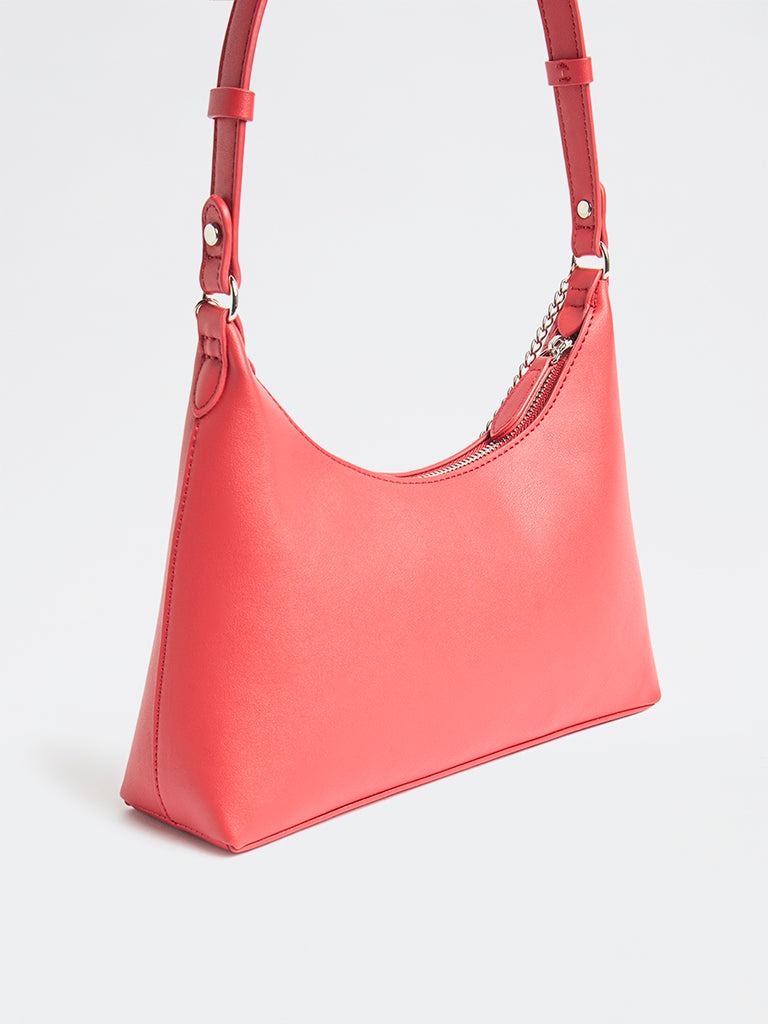 Westside Pink Charms-Detail Shoulder Bag