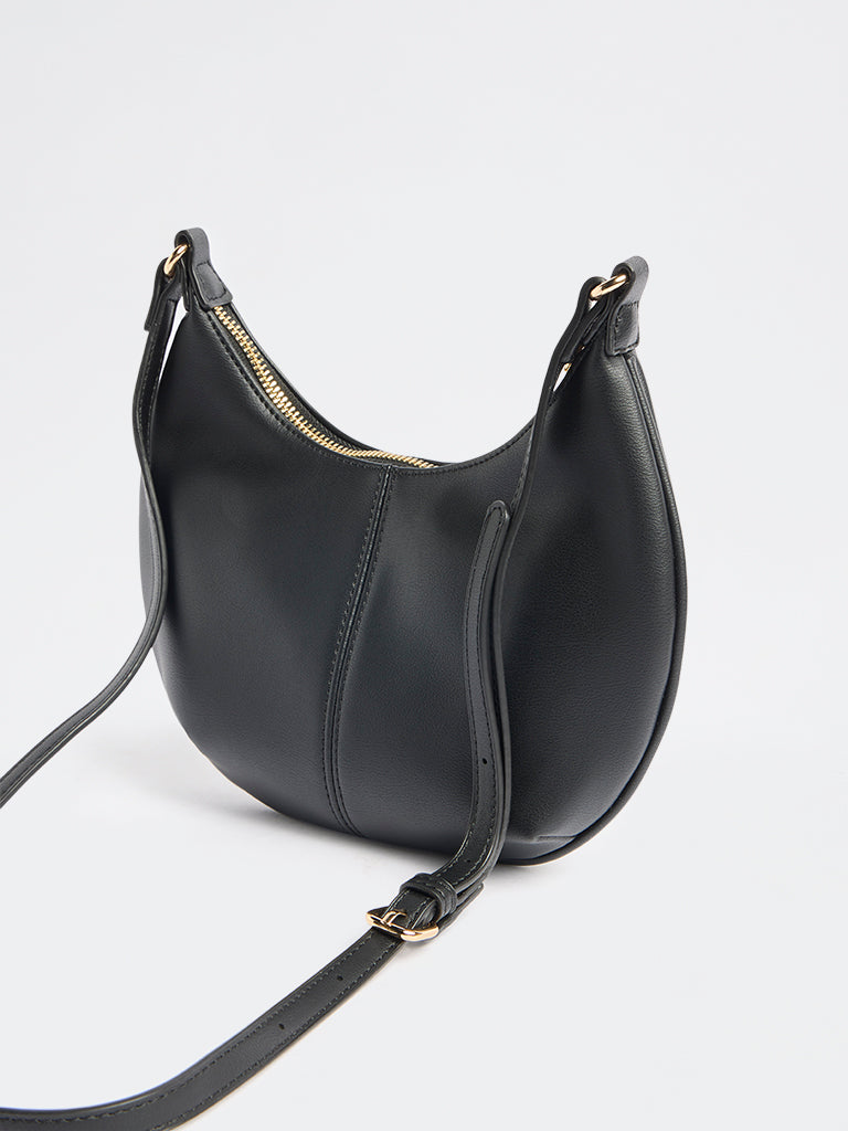 Westside Black Crescent Sling Bag