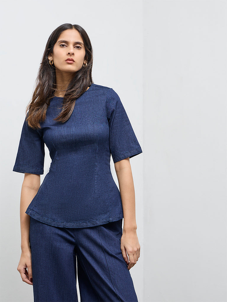 Wardrobe Blue Denim Top