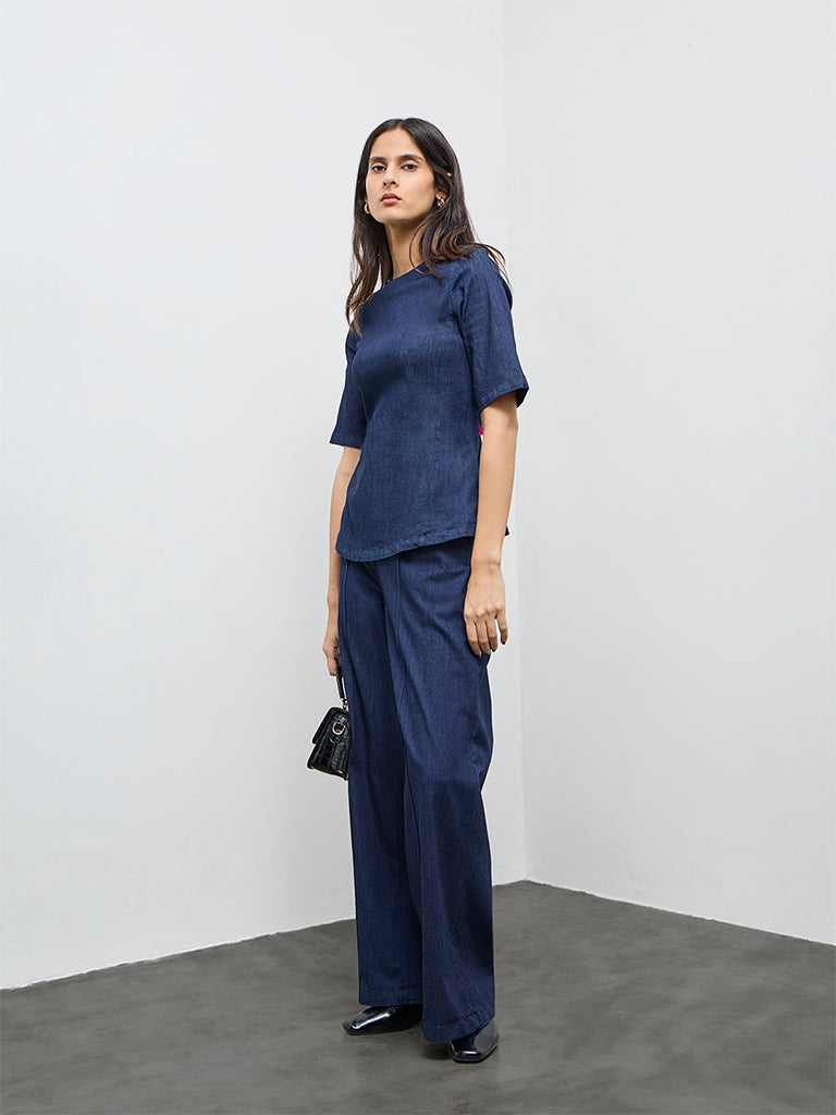 Wardrobe Blue Denim Top