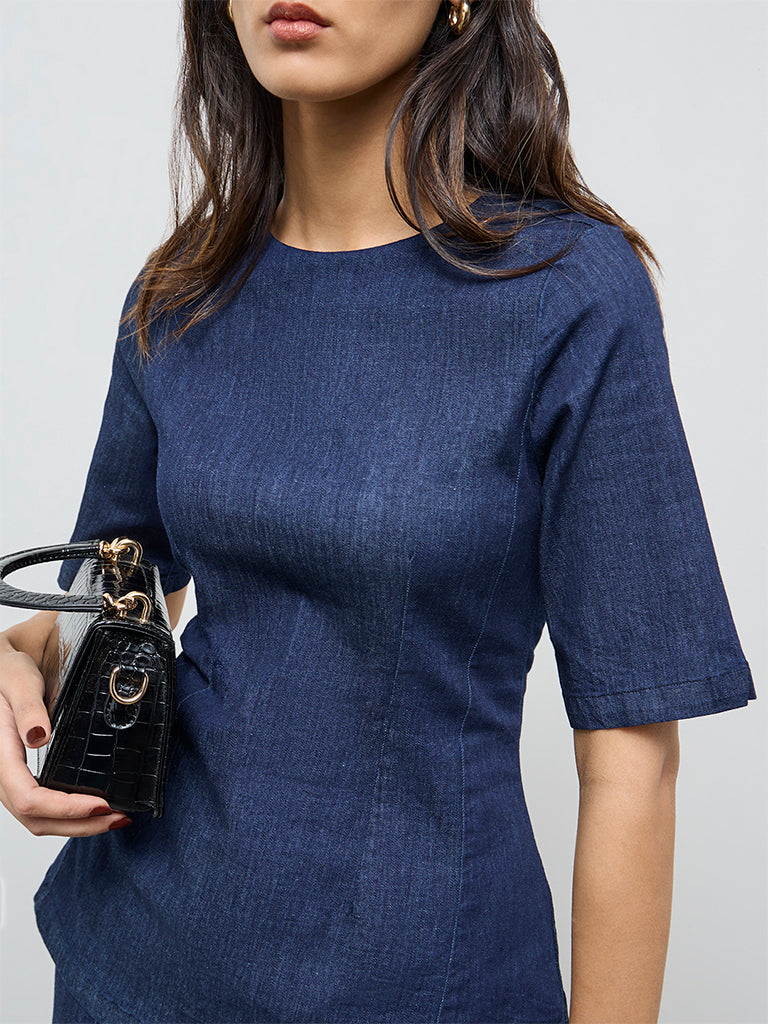 Wardrobe Blue Denim Top