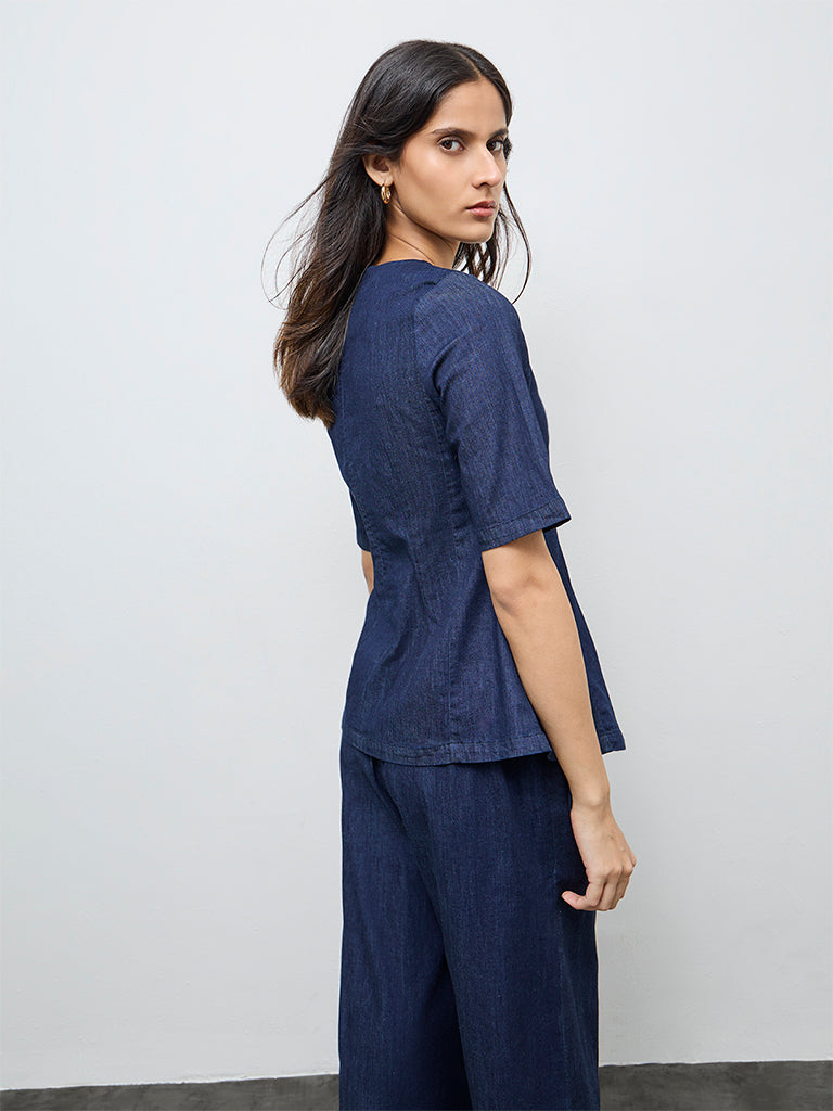 Wardrobe Blue Denim Top