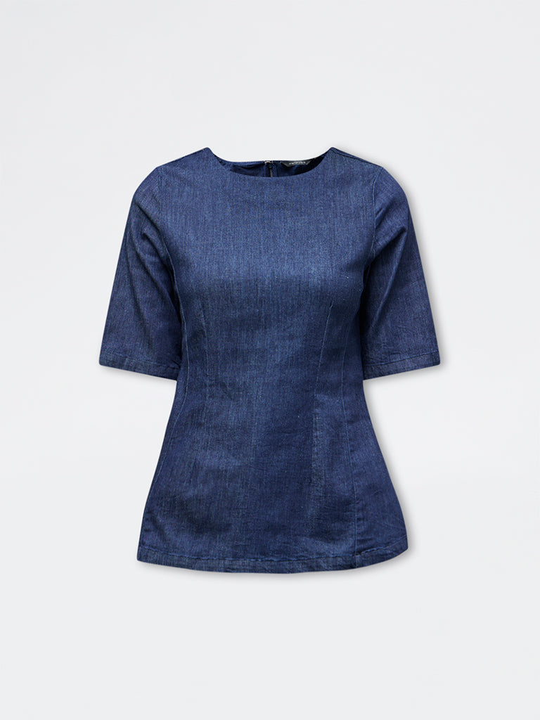 Wardrobe Blue Denim Top