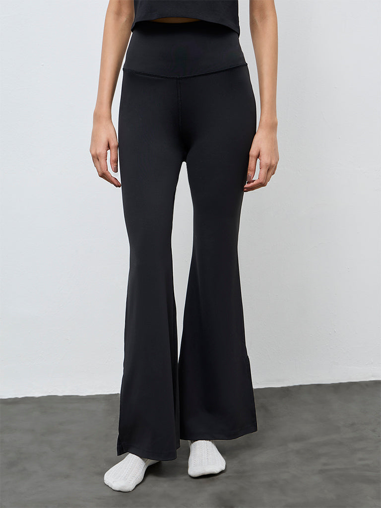 Superstar Black High-Rise Bootcut Pants