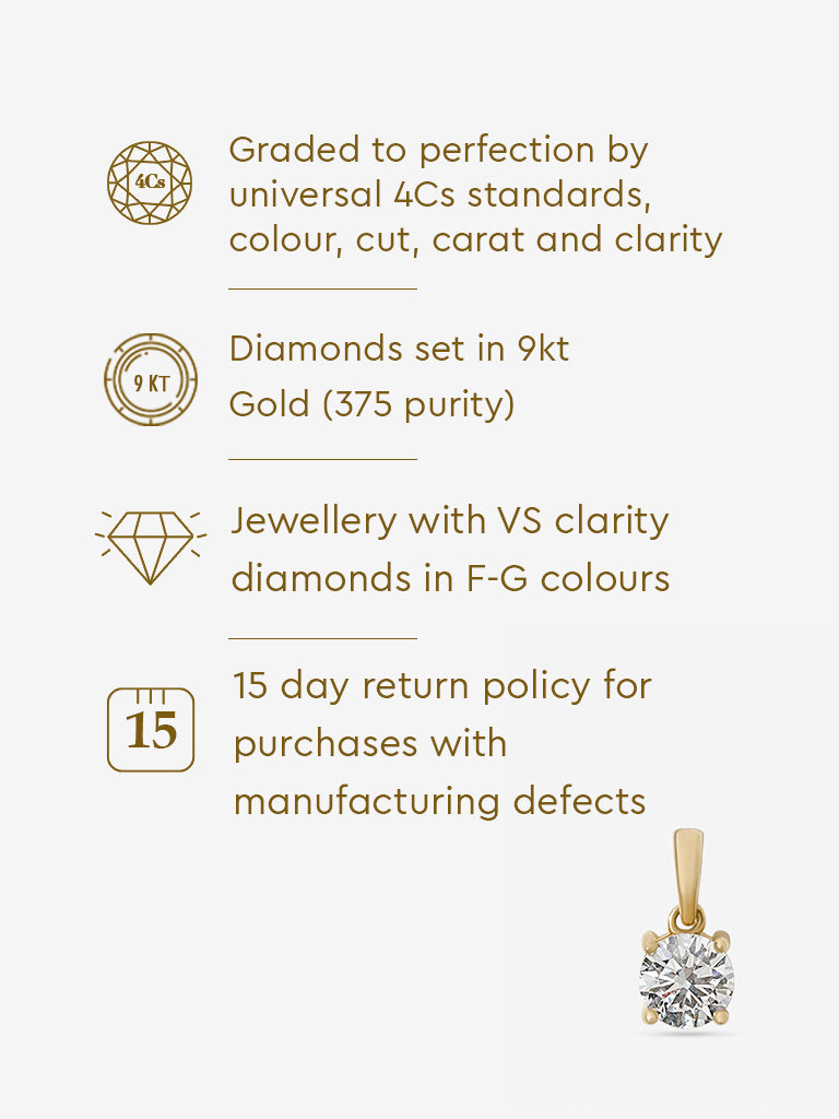Petite Comet Solitaire Lab Diamond Pendant