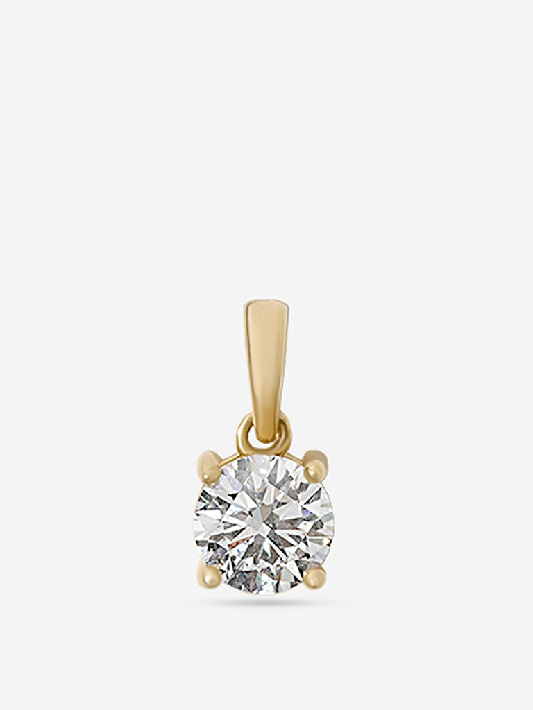Petite Comet Solitaire Lab Diamond Pendant
