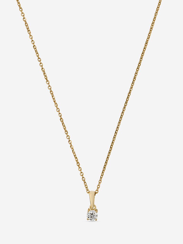 Micro Comet Solitaire Lab Diamond Pendant