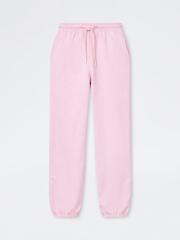 Nuoflexx Pink Solid High-Rise Track Pants