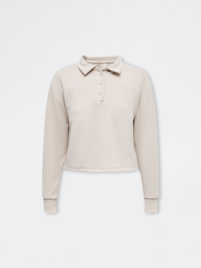 Nuoflexx Beige Solid T-Shirt
