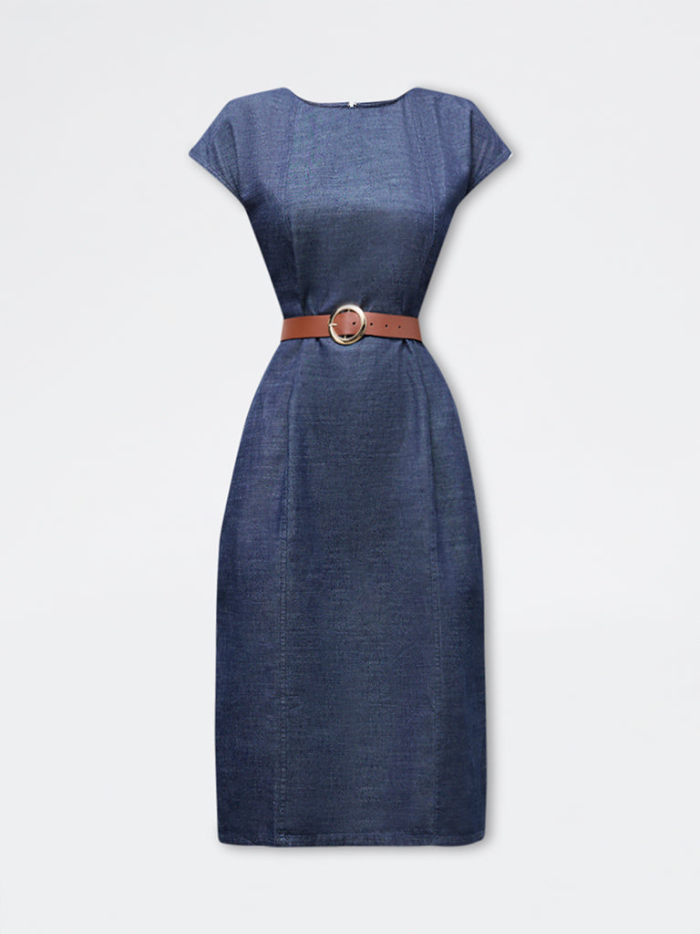 Wardrobe Navy A-Line Dress