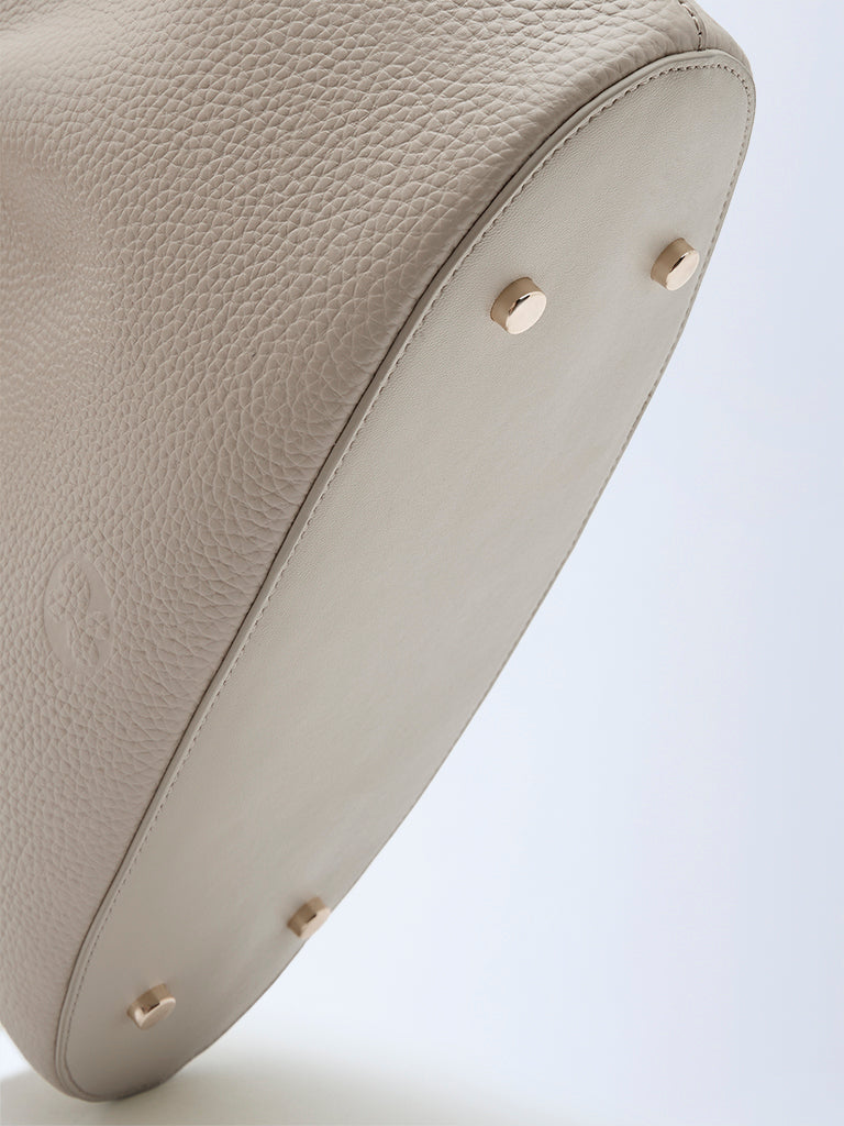 Belle Grain Leather Mini Tote