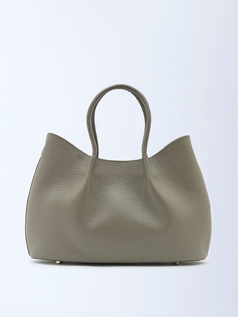 Belle Grain Leather Mini Tote