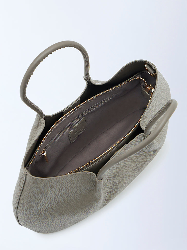 Belle Grain Leather Mini Tote