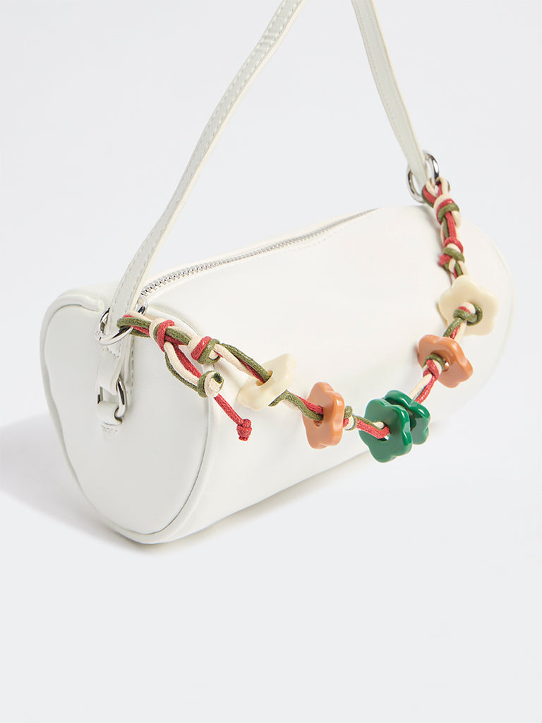 Westside Accessories Multicolour Flower and Cord Bag Charm