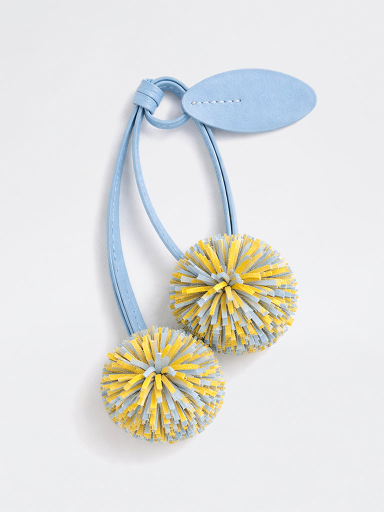 Westside Accessories Multicolour Floral Suede Bag Charm