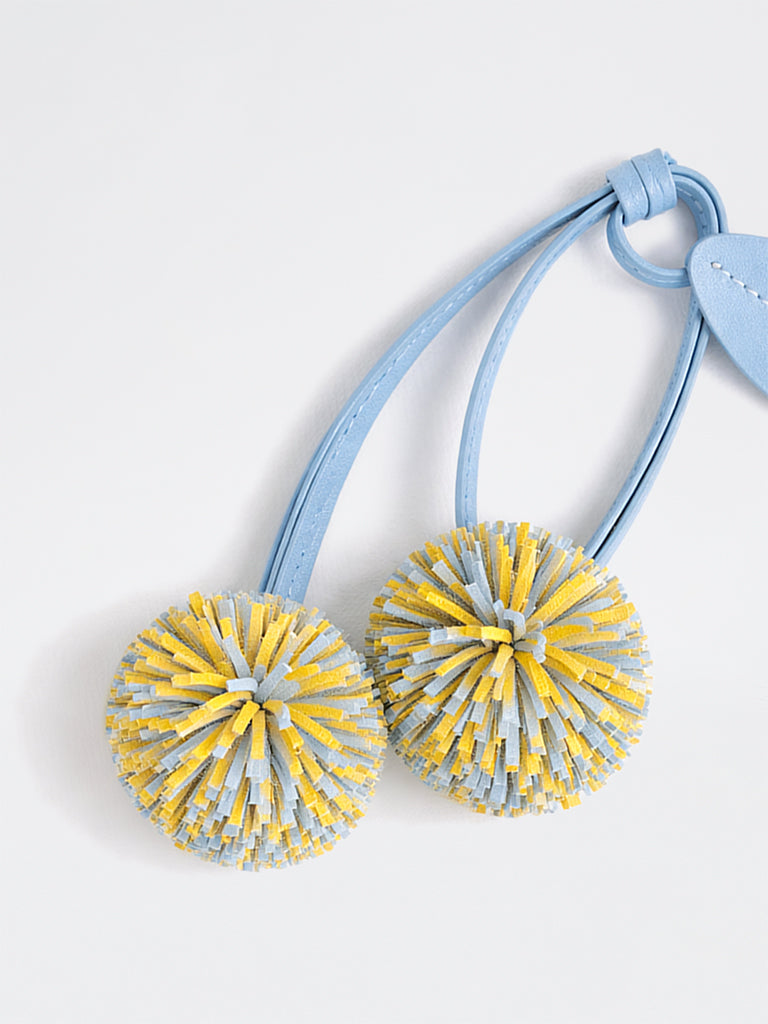 Westside Accessories Multicolour Floral Suede Bag Charm